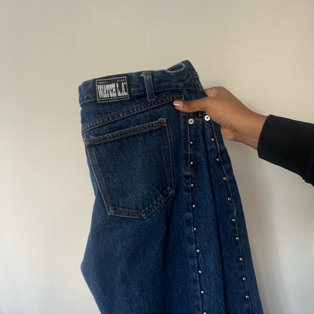 SOLD watch LA studded blue jeans